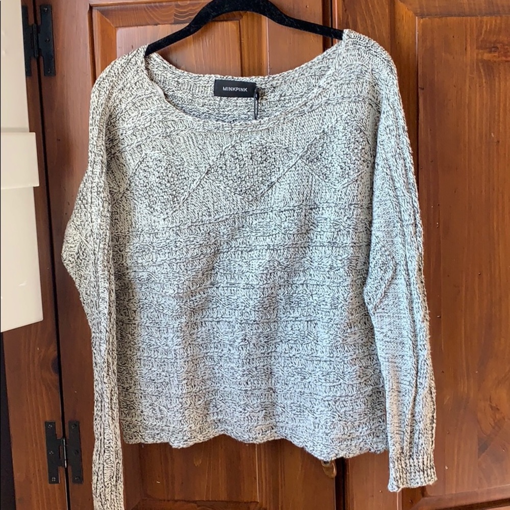 Dolls kill Mink Pink knit sweater.